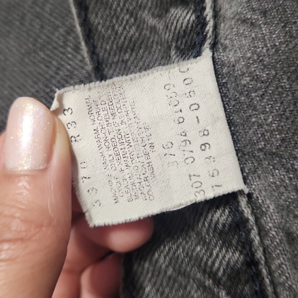 Vintage Brittania Gray Black Denim High Rise Baggy Tapered Leg "Mom" Jeans - Picture 10 of 17